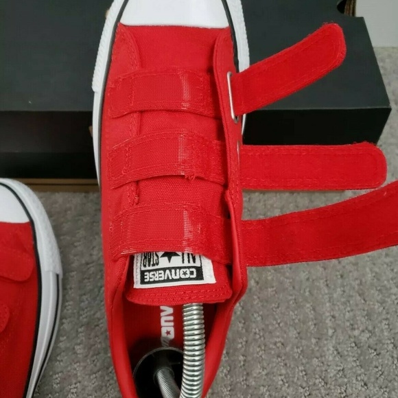 CONVERSE CTAS 3V OX Enamel/ Red Shoes Sz US 8.5 - Picture 4 of 7